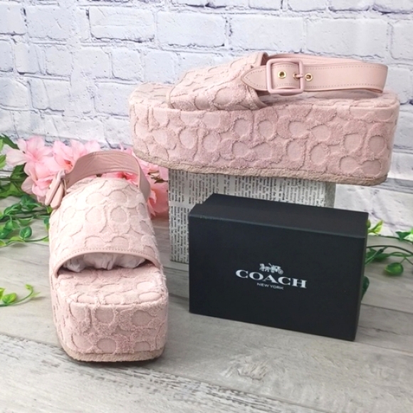 Coach Shoes - Coach Noelle Terry Cloth Platform NEW